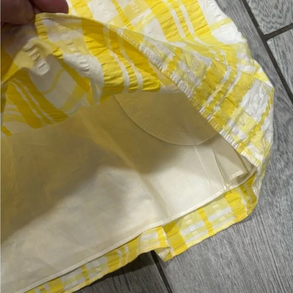 Lilly Pulitzer Esmeralda Yellow Plaid Combo Dress With Pockets Size Medium - Picture 7 of 10